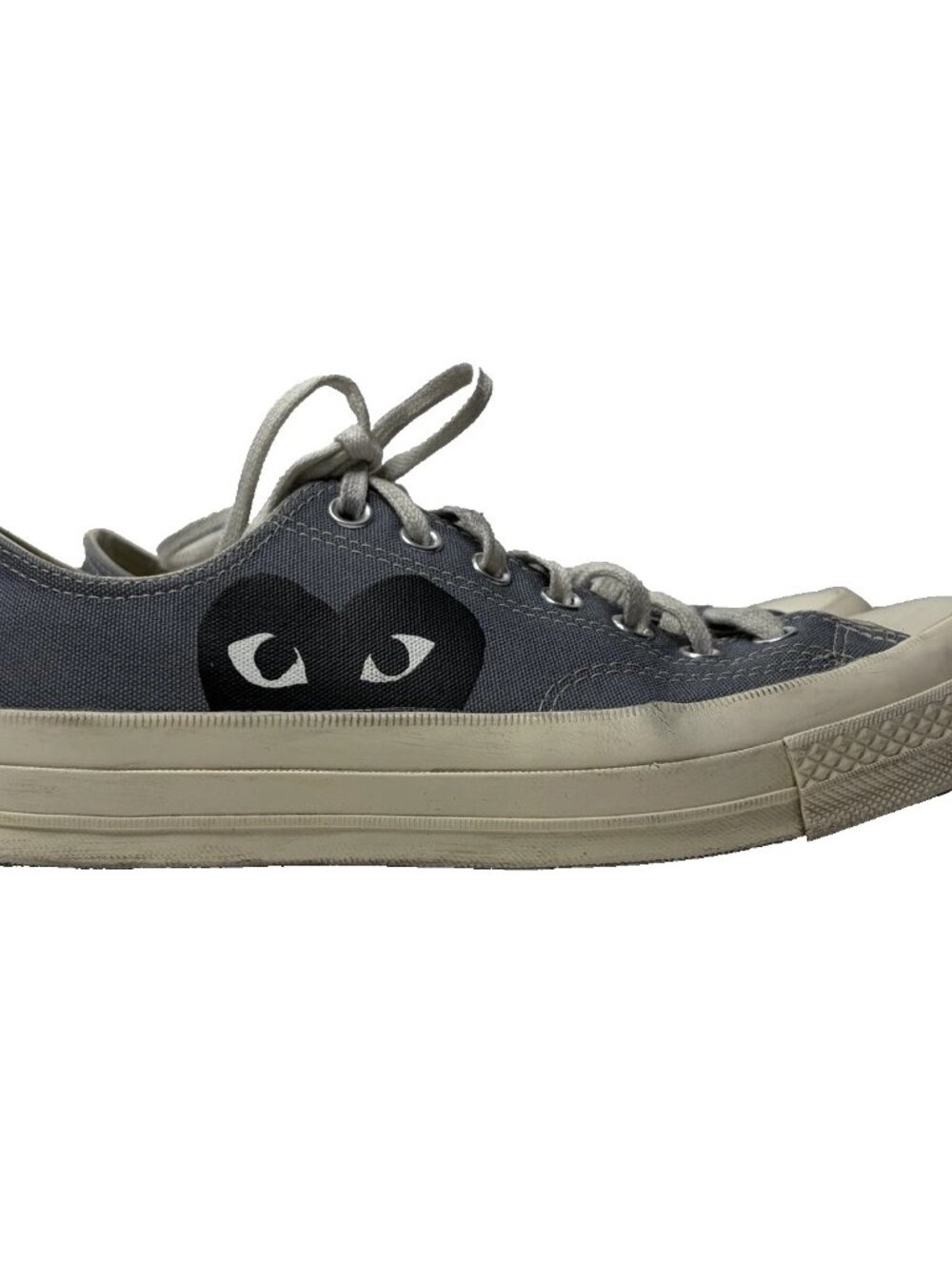 Converse X Comme des Garçons Play Sneakers Mens Size 9 Chuck 70 Low Steel Gray
